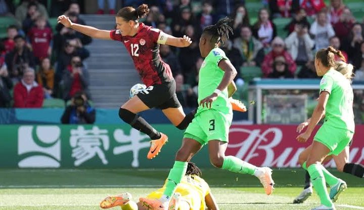 Canada vs Nigeria in action at the last world cup in Australia