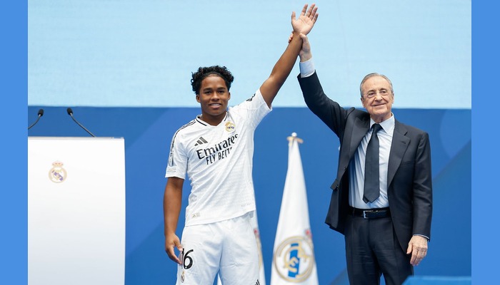 Endrick unveiled by Real Madrid