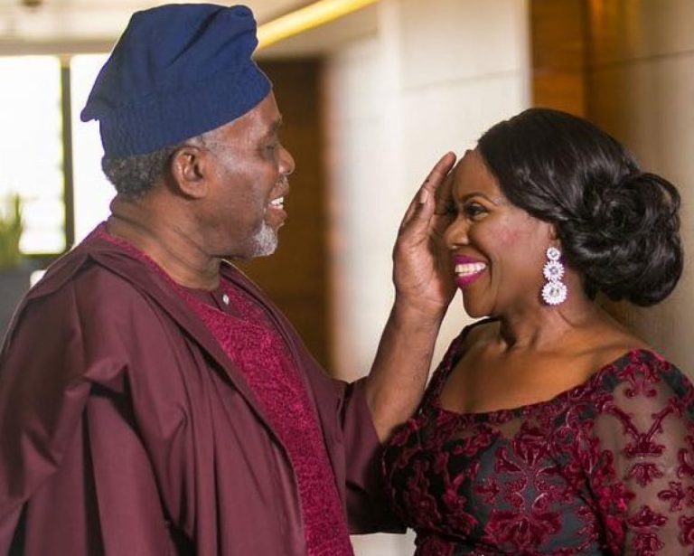 Olu Jacobs and wife Joke Silva