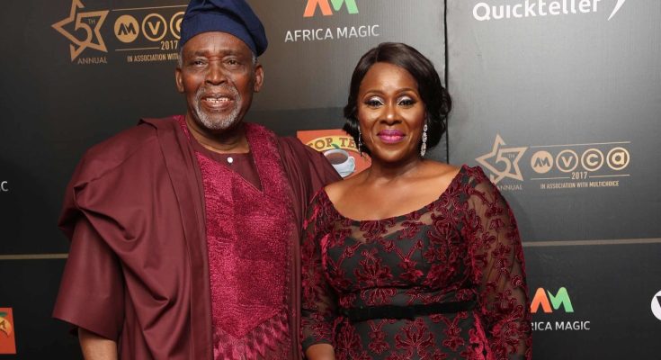 Olu Jacobs and wife Joke Silva