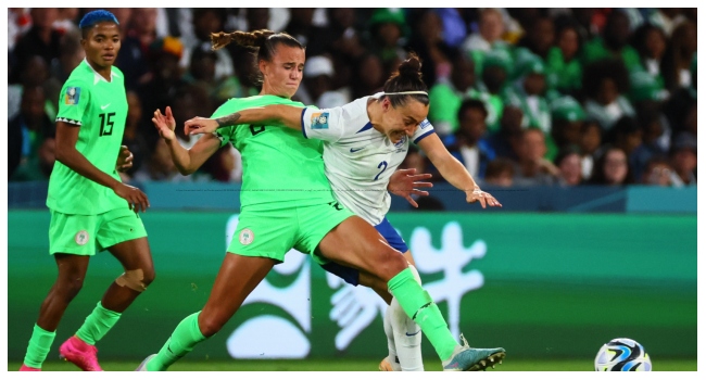 Plumptre locked in battle against England player at the last women world cup