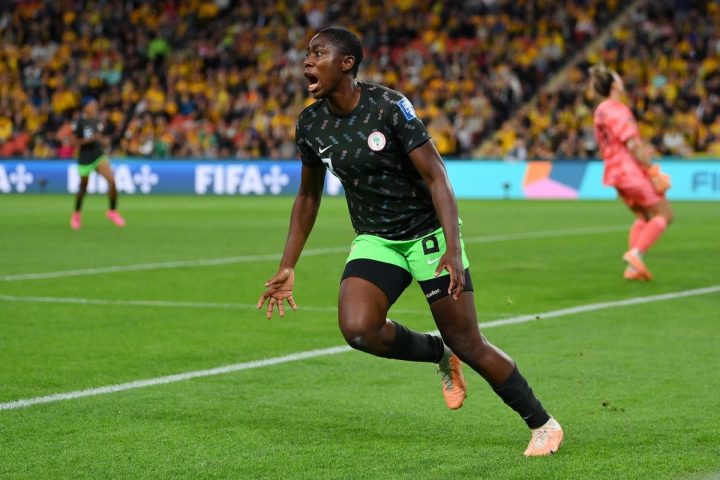 asisat oshola leads attack against spain