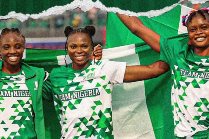 Nigeria's trio Ruth Usoro Ese Brume and Prestina Ochonogor