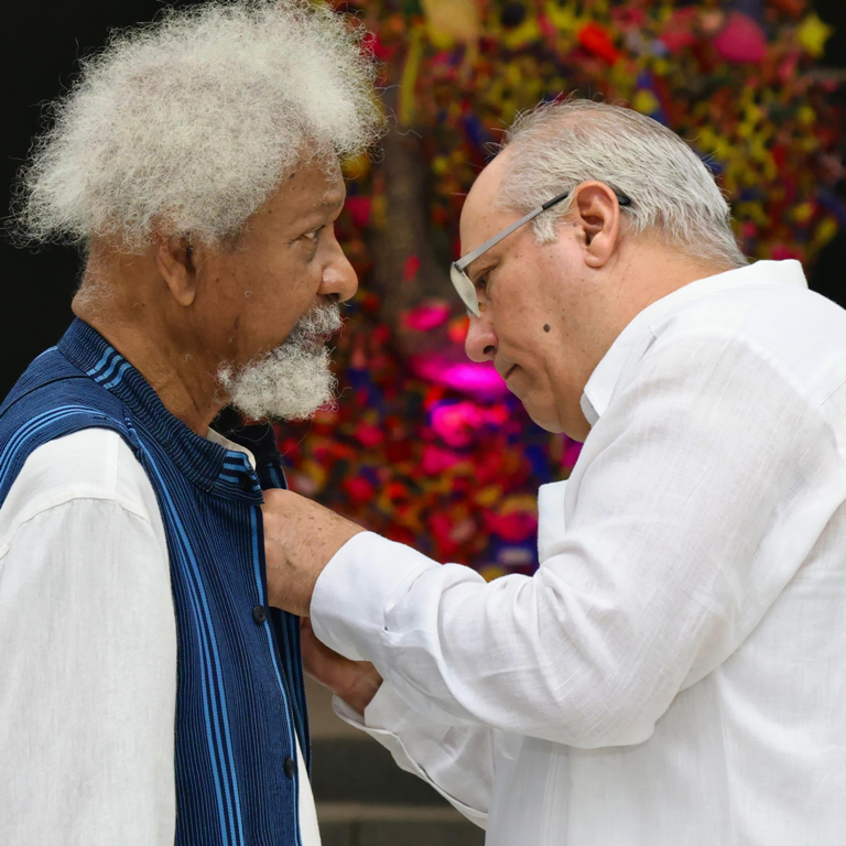 Cuban President Honours Wole Soyinka National Medal