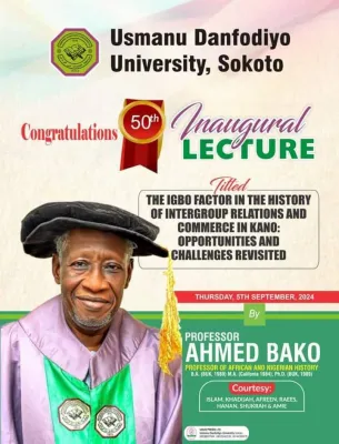 Odinaku Criticises Prof Bako's Inaugural Lecture On Igbos In History Of Intergroup Relations In Kano