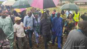 The momen PDP candidate Asue Ighodalo arrived to cast his vote