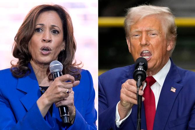 Kamala Harris and Donald Trump