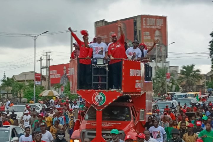 Peter Obi shuts down edo state