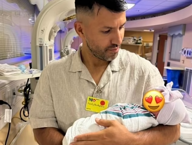 Sergio Aguero welcomes second child