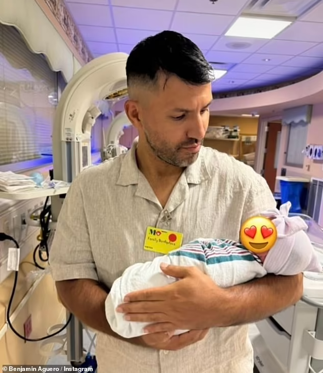 Sergio Aguero welcomes second child