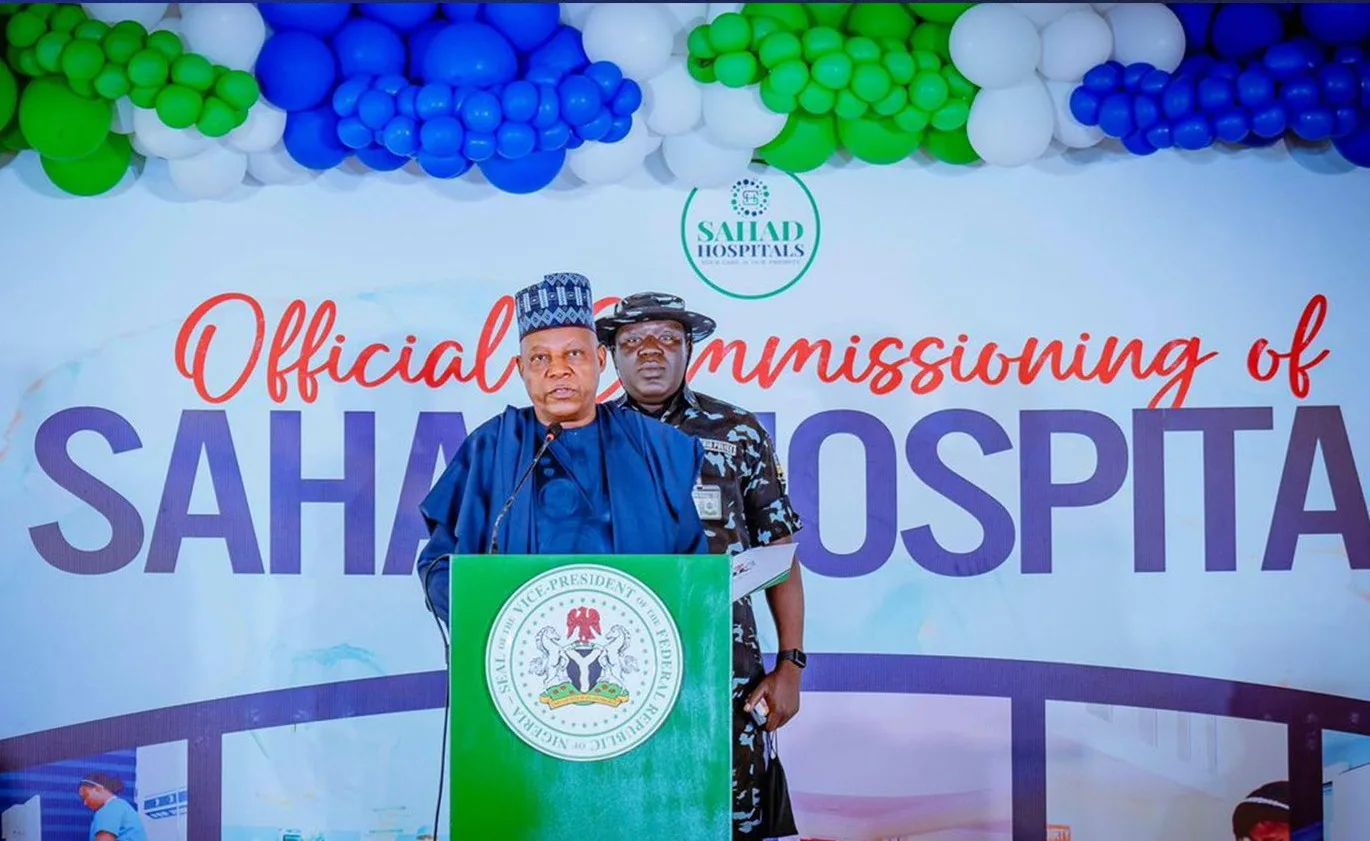 Shettima at Sahad Hospital commissioning