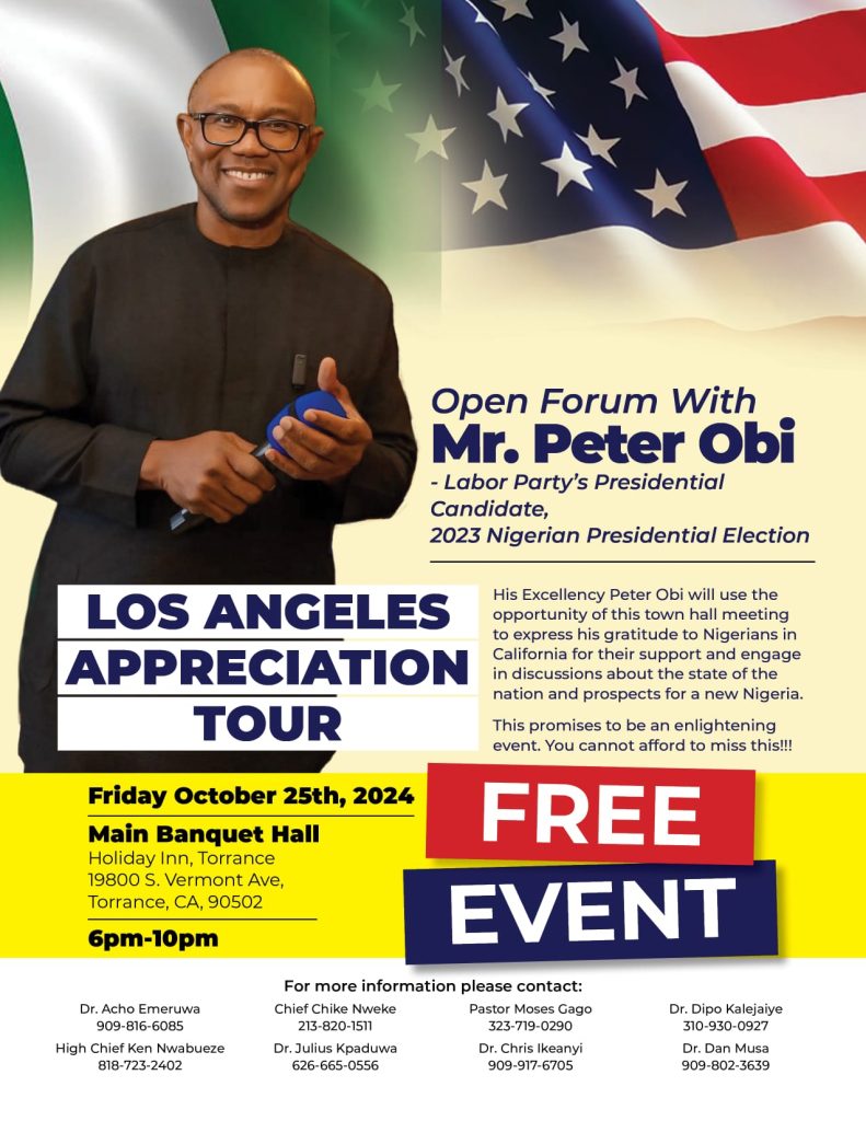 Obi Visits 3 U.S Cities To Engage Nigerians In Diaspora On Development 