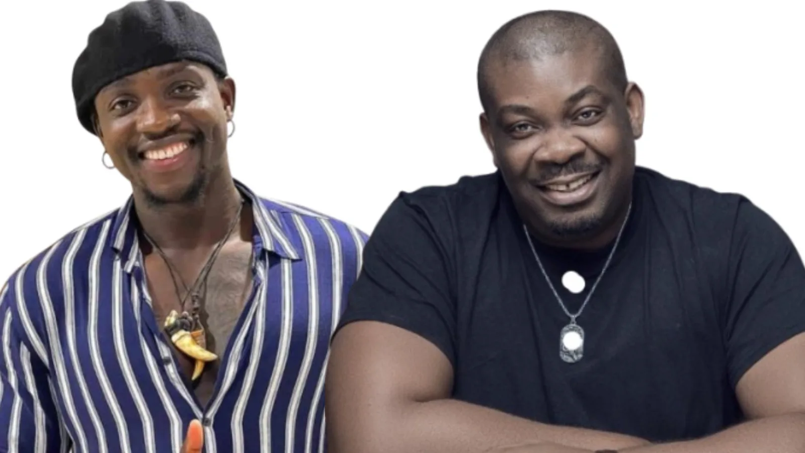 VeryDarkMan (l) and Don Jazzy (r)