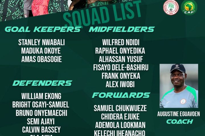 super eagles squad against libya in uyo