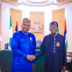 Daniel Bwala and President Bola Ahmed Tinubu at the Villa