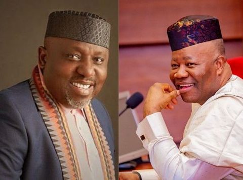 Drama As Okorocha Puts Akpabio On The Spot Over MNK At Late Senator Ubah’s Abuja Night Of Tributes