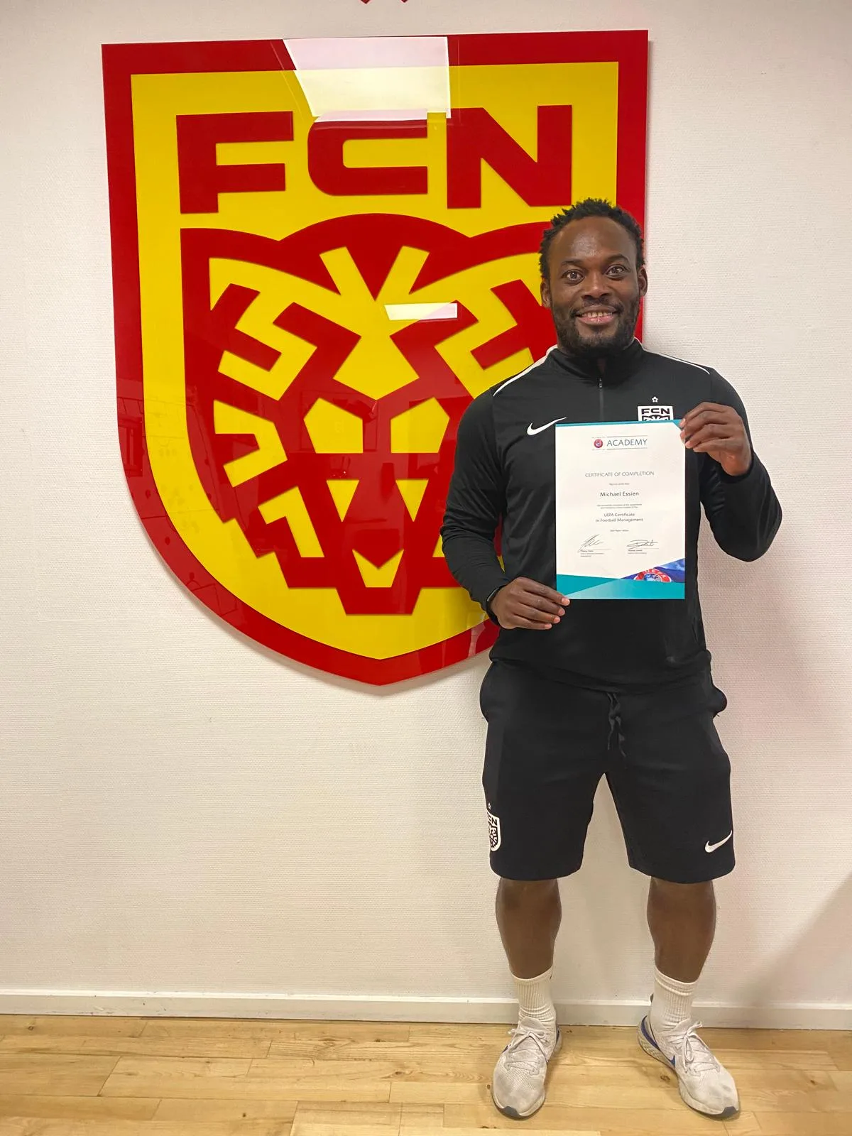 Ghana international Michael Essien bags Uefa certificate in Football management