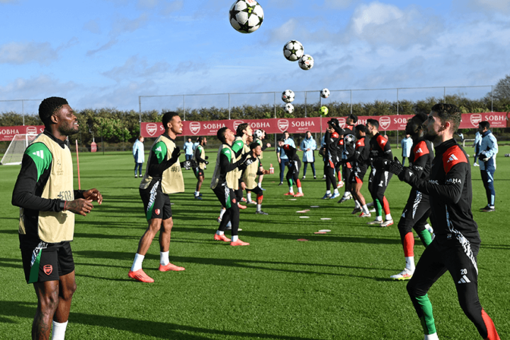 Gunners at work ahead Sporting Lisbon clash