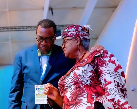 Presidend of ADB Adewumi Adeshina and WTO DG Dr Ngozi Okonjo Iweala