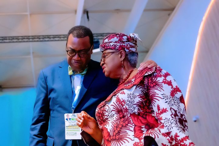 Presidend of ADB Adewumi Adeshina and WTO DG Dr Ngozi Okonjo Iweala