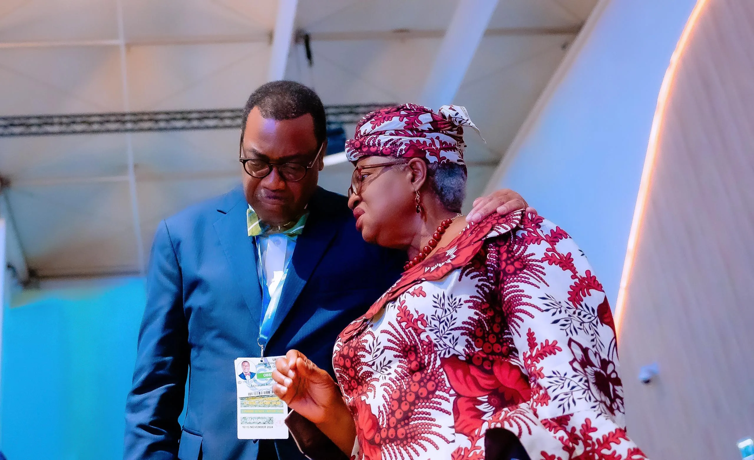 Presidend of ADB Adewumi Adeshina and WTO DG Dr Ngozi Okonjo Iweala