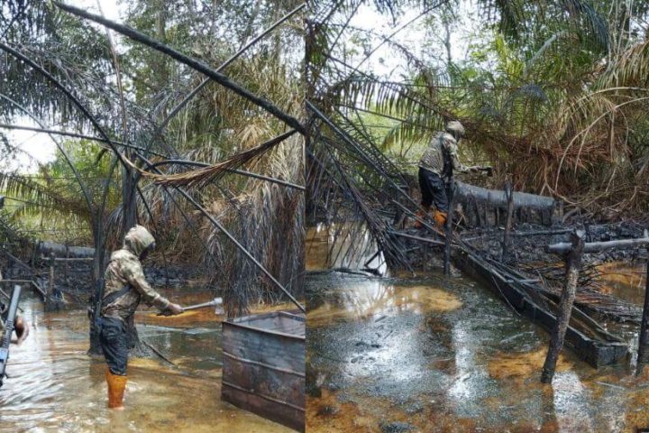 Illegal Refineries: Nigerian Navy Destroys 23 Sites, Recovers Stolen Crude