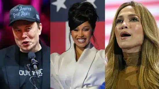 US Election: Elon Musk Criticises Cardi B, Jennifer Lopez, Other Celebrities Supporting Kamala Harris