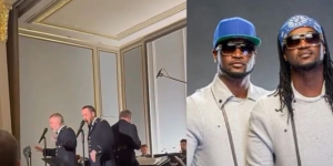 France Presidential band performs P Square's testimony