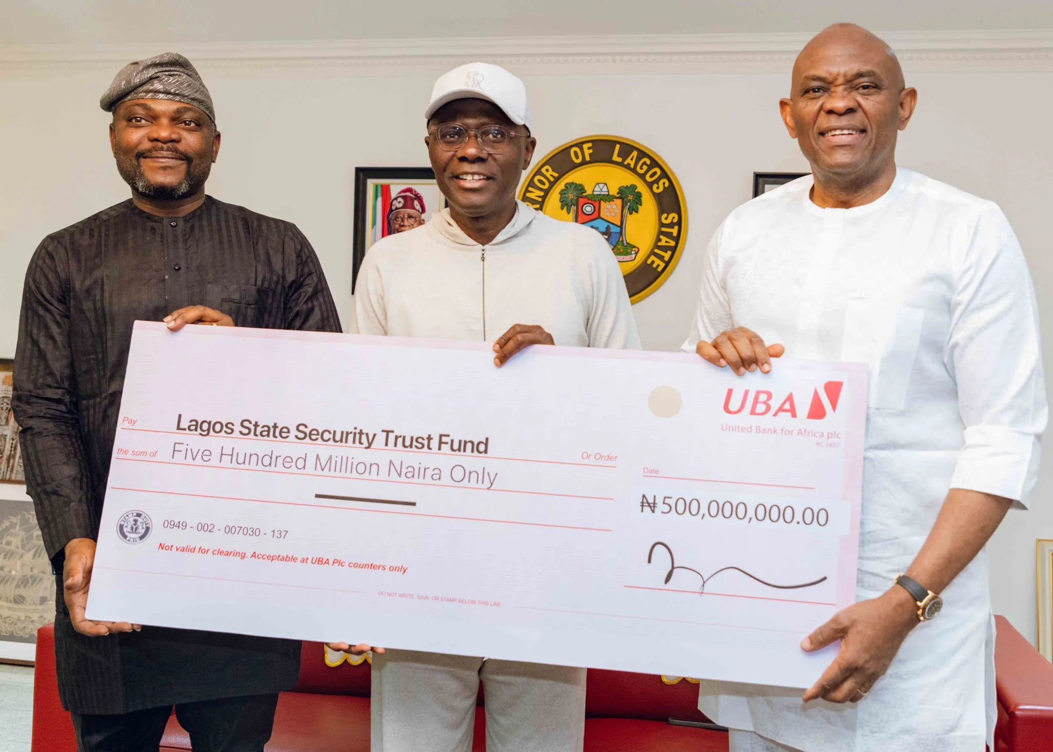 UBA Supports Lagos State Security Trust Fund With Nm