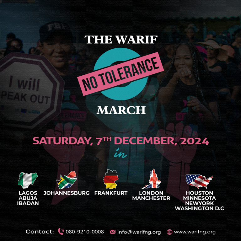 Warif No Tolerance March All cities