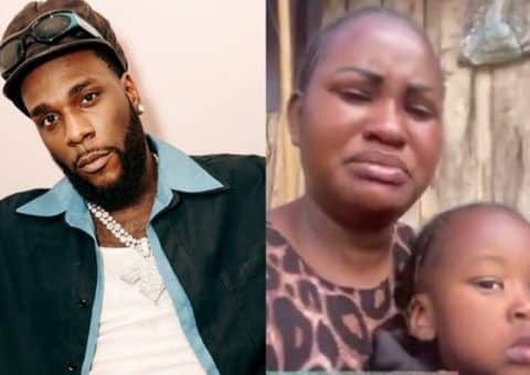 Burna Boy and alleged Baby mama and child of Chief priest