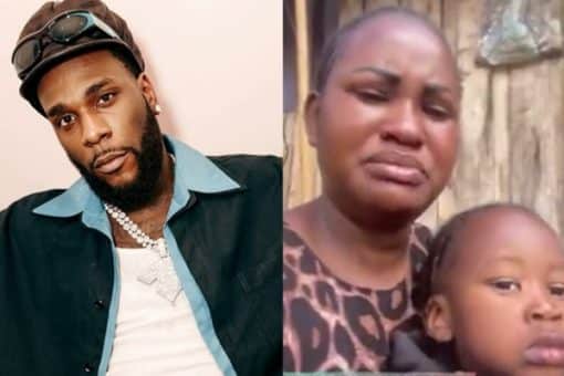 Burna Boy and alleged Baby mama and child of Chief priest