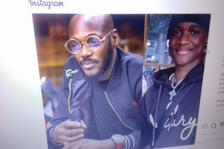 2Baba with his first son Nino