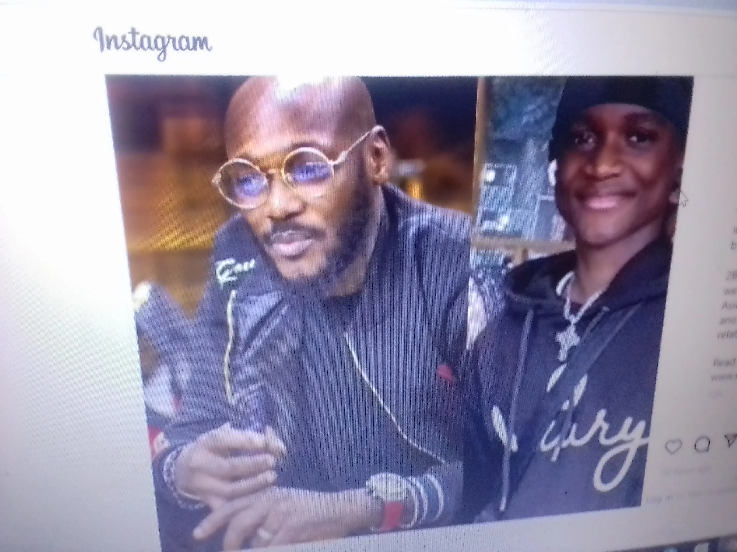 2Baba with his first son Nino