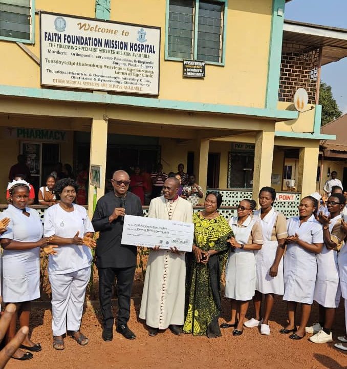 Obi Donates Another N20m To Faith Foundation Hospital College Of Nursing Building Project In Nsukka