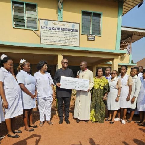 Obi Donates Another N20m To Faith Foundation Hospital College Of Nursing Building Project In Nsukka