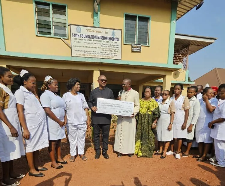 Obi Donates Another N20m To Faith Foundation Hospital College Of Nursing Building Project In Nsukka