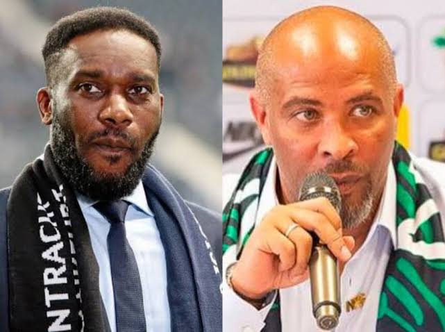 Okocha and Super Eagles new coach Eric Chelle