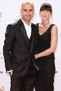 Pep Guardiola and wife Serra