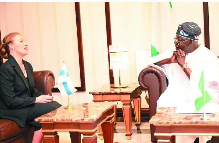 Tinubu and Finland Ambassador