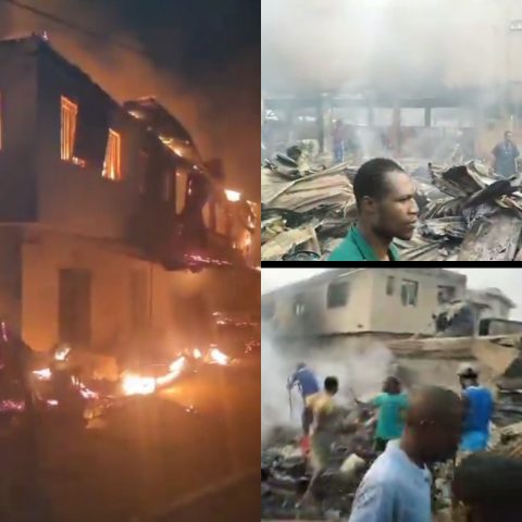 Traders Lament As Fire Consumes Millions Of Naira Goods Buildings In Anambra Market