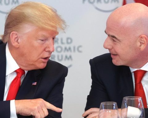 US President Donald Trump and FIFA President Gianni Infantino