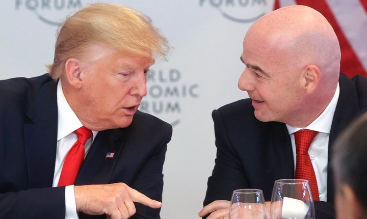 US President Donald Trump and FIFA President Gianni Infantino