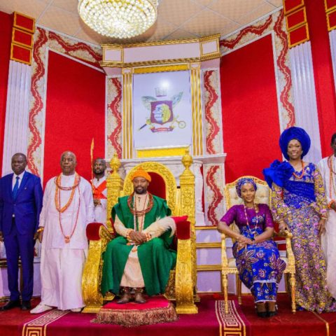 Their Majesties Ogiame Atuwatse III and Olori Atuwatse III Host Senator Fanny Moussokoura Chantal in a Landmark Visit to Warri Kingdom