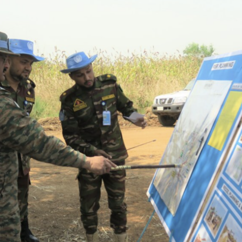 UNMISS Force Commander Inspects Road Repairs By Peacekeeping Engineers In Eastern Equatoria