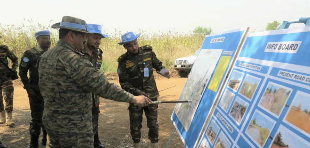 UNMISS Force Commander Inspects Road Repairs By Peacekeeping Engineers In Eastern Equatoria