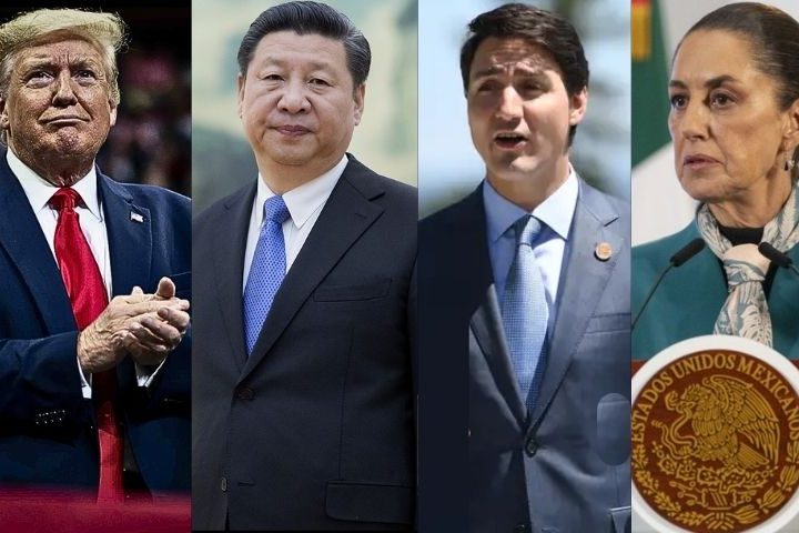 China Canada Mexico Vow Retaliation Against Sweeping US Tariffs