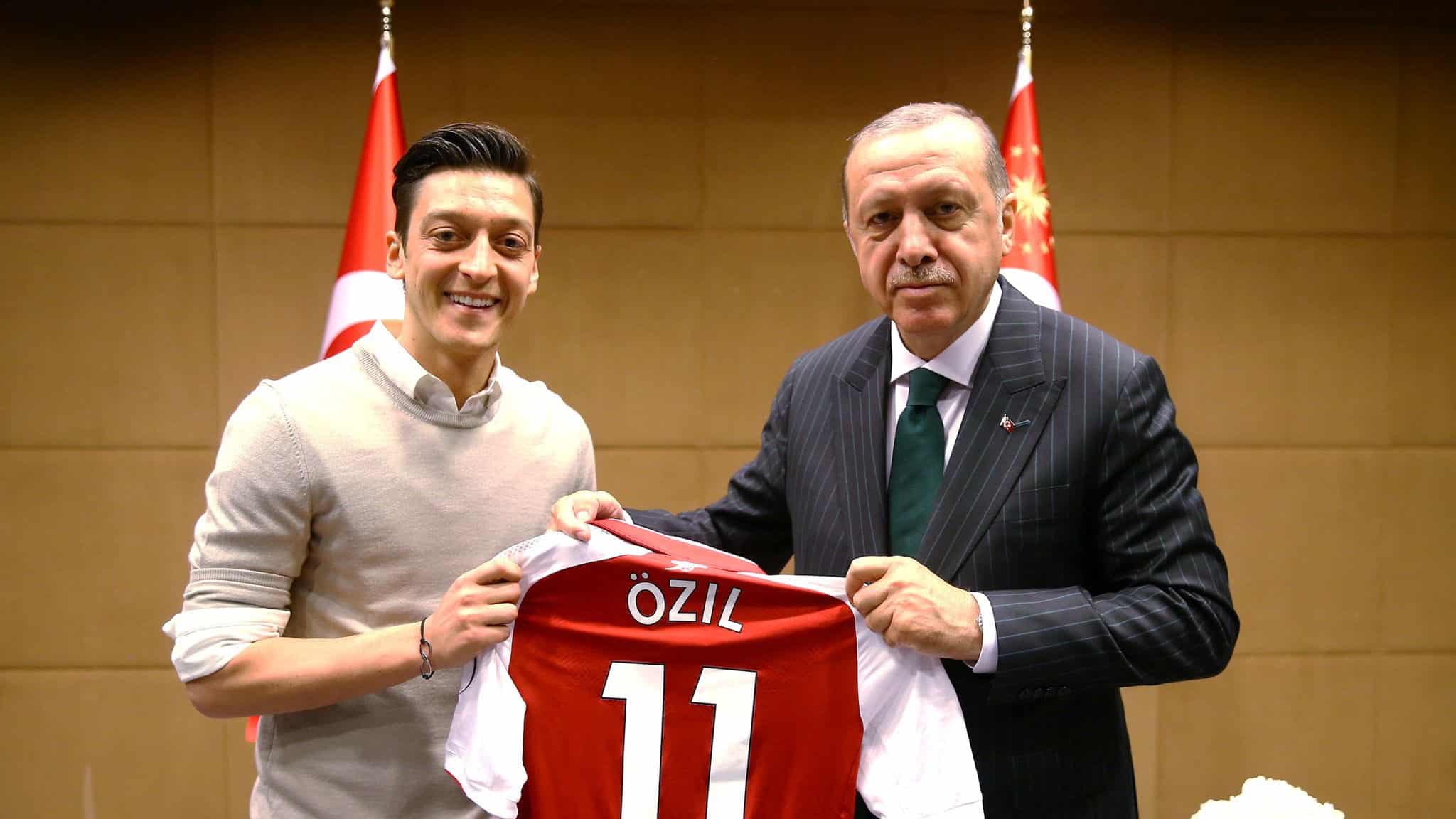 Former Real Madrid and Arsenal ace Mesut Ozil and Turkish President Recep Tayyip Erdogan