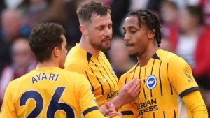 Joao Pedro opened scoring for Brighton at St Mary's Stadium