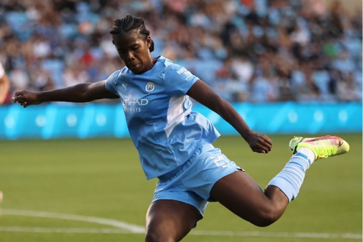 Khadija 'Bunny' Shaw makes 100th appearance for Man City